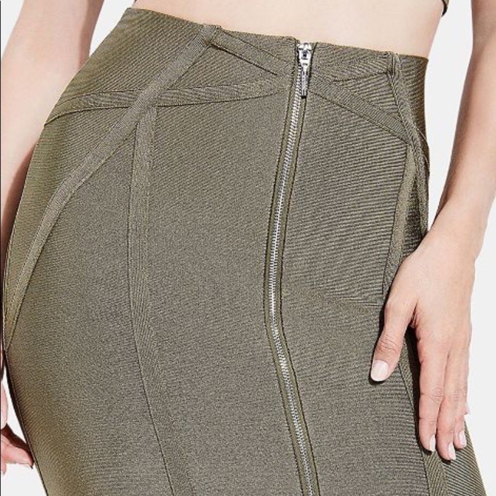 Guess Mirage Zip Front Bandage Skirt